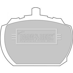 Sada brzdových platničiek kotúčovej brzdy BORG & BECK BBP1098 - obr. 1