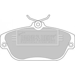 Sada brzdových platničiek kotúčovej brzdy BORG & BECK BBP1157