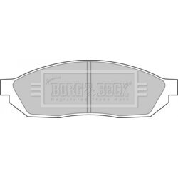 Sada brzdových platničiek kotúčovej brzdy BORG & BECK BBP1071