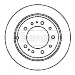 Brzdový kotúč BORG & BECK BBD4343 - obr. 1