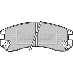 Sada brzdových platničiek kotúčovej brzdy BORG & BECK BBP1223