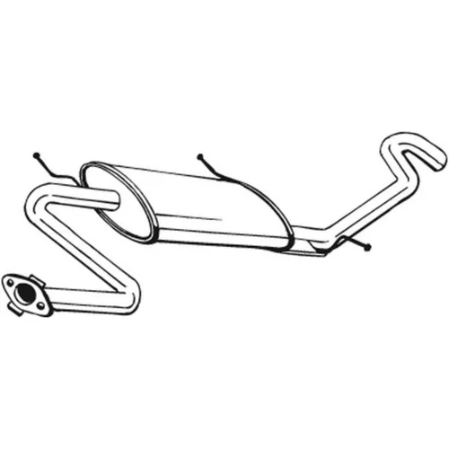 Koncový tlmič výfuku 278-339 /BOSAL/