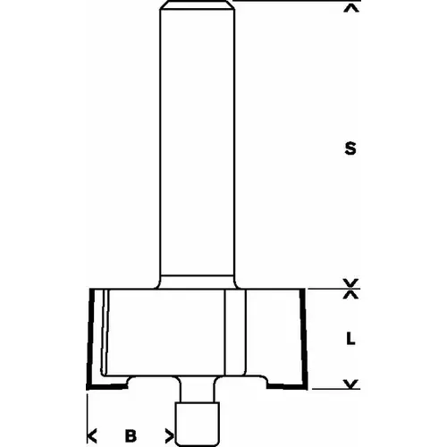 BOSCH Drážkovacia fréza, 6 mm, D1 = 25,4 mm, l = 12,4 mm, g = 54 mm (5)