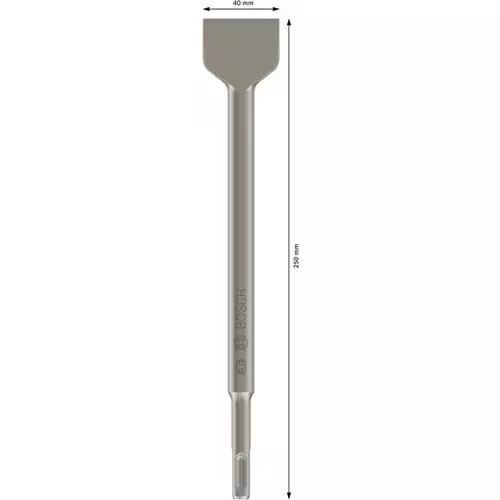 BOSCH Sada lopatkových sekáčov PRO SDS plus-4C 40 × 250 mm, 5 ks (4)