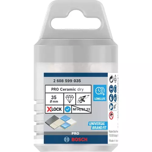 BOSCH Vŕtacia korunka PRO Ceramic dry Core Cutter, 35 × 35 mm, X-LOCK (3)