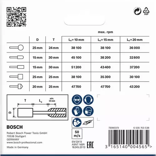 BOSCH Sada oceľových hrotov PRO, 25 × 24; 15 × 30; 15 × 30; 25 × 25; 20 × 25 mm, G60; G60; G60; G60; G60, 5 ks (4)