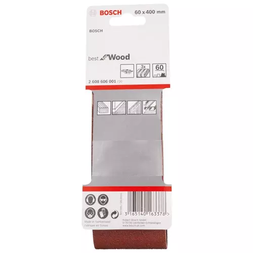 BOSCH Brúsny pás PRO X440, 60 × 400 mm, G60, 3 ks (14)