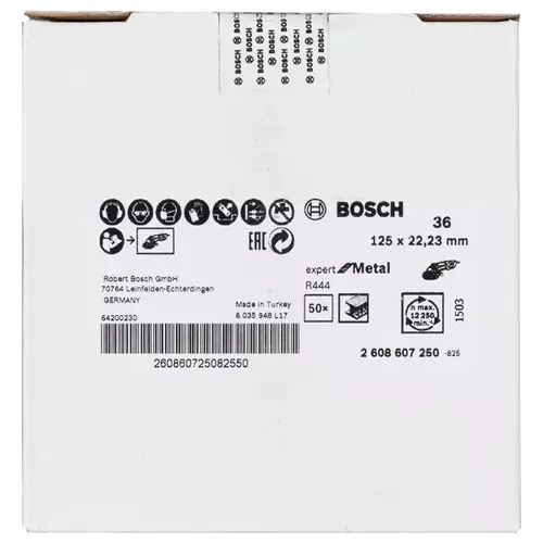 BOSCH Fibrový brúsny kotúč R444, Expert for Metal (2)