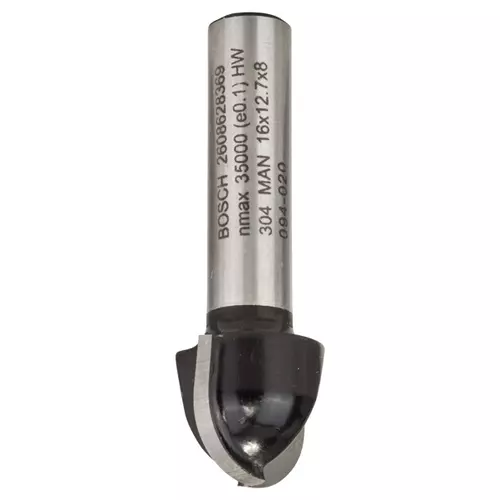 BOSCH Žliabkovacia fréza, 8 mm, r1 = 8 mm, d1 = 16 mm, l = 12,4 mm, g = 45 mm