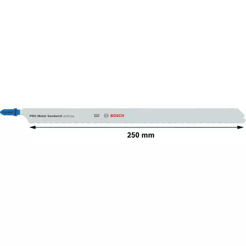 BOSCH List do priamočiarej píly PRO Metal Sandwich T1018AFP, 250 mm, 3 ks