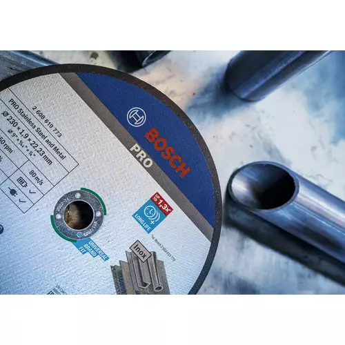 BOSCH Rezací kotúč PRO Stainless Steel and Metal, 180 × 1,6 × 22,23 mm, rovný, oSa (11)
