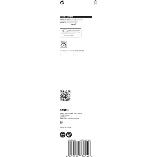 BOSCH Frézovací vrták EXPERT Self Cut Speed, 40 × 152 mm (2)