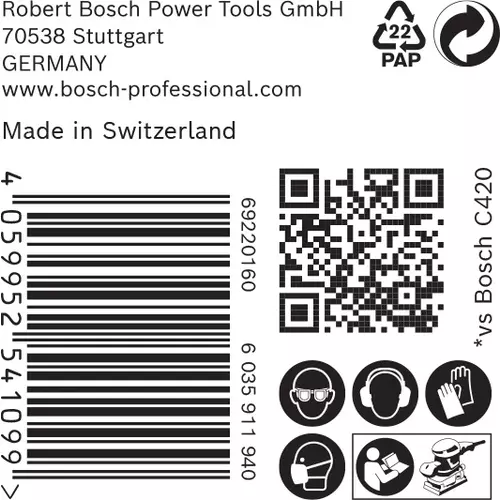 BOSCH Brúsny papier EXPERT M480 pre orbitálne brúsky, 115 x 230 mm, zrnitosť 100, 50 ks (6)