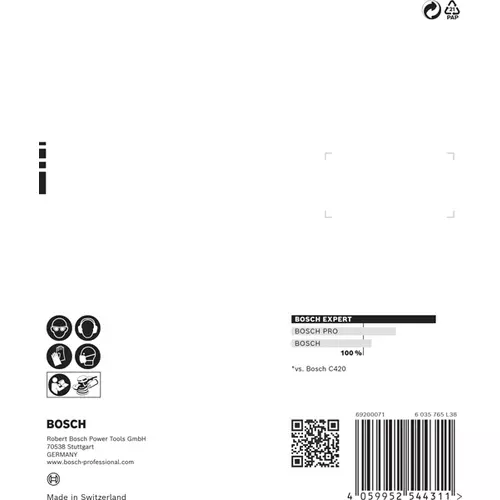 BOSCH Brúsny papier EXPERT C470 s viacerými otvormi pre excentrické brúsky, 125 mm, zrnitosť 60, 5 ks (6)