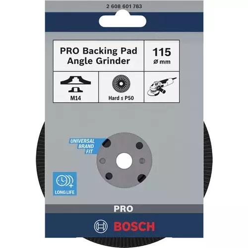 BOSCH Oporný tanier PRO Backing Pad Hard, 115 mm, M14, tvrdý (3)