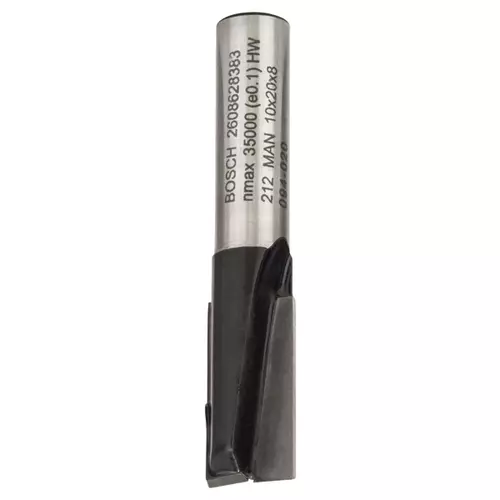 BOSCH Rovná fréza, 8 mm, d1 = 10 mm, l = 19,6 mm, g = 51 mm