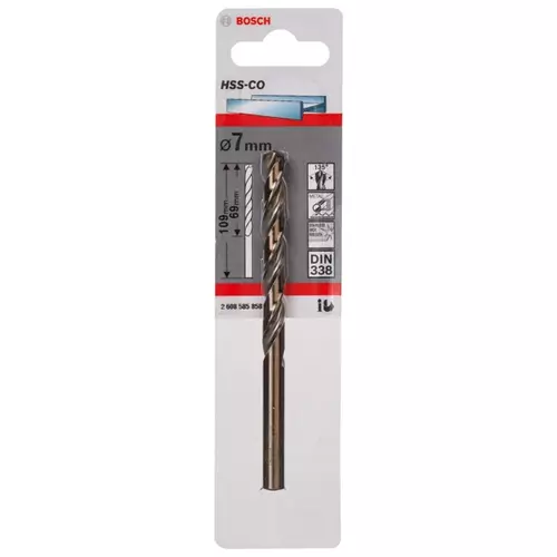BOSCH Vrtáky do kovov HSS-Co, DIN 338