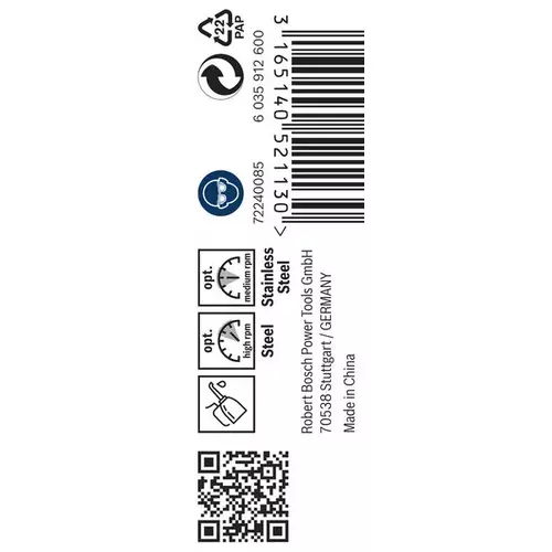 BOSCH Špirálový vrták do kovu PRO Stainless Steel HSS-Co, 3.3 × 36 × 65 mm, 10 ks (2)