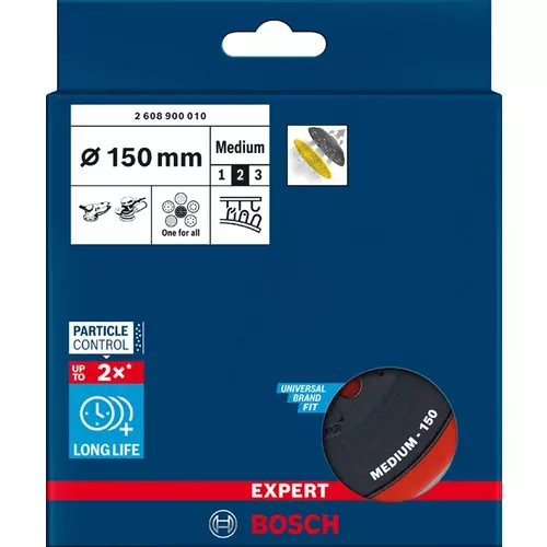 BOSCH Brúsna položka EXPERT Multihole pre Bosch, 150 mm, stredne tvrdá (4)