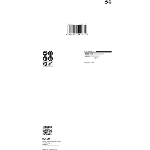 BOSCH Brúsny papier EXPERT M480 pre orbitálne brúsky, 115 x 230 mm, zrnitosť 240, 10 ks (6)