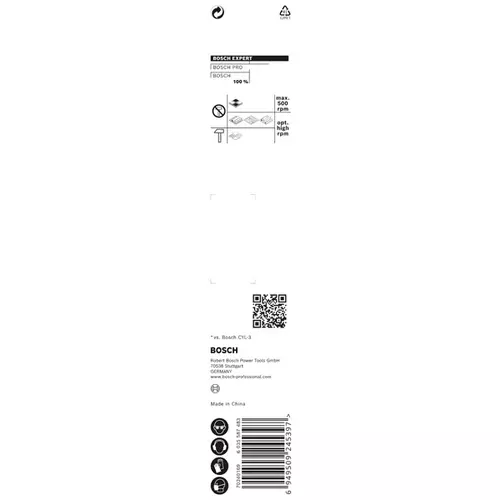 BOSCH Sada vrtákov EXPERT HEX-9 Multi Construction, 5 × 90 × 150 (2)