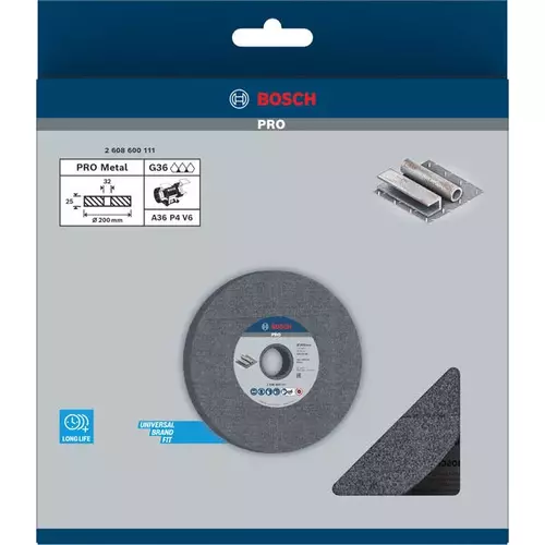 BOSCH Brúsny kotúč PRO Metal, 200 x 25 x 32 mm, G36 (3)