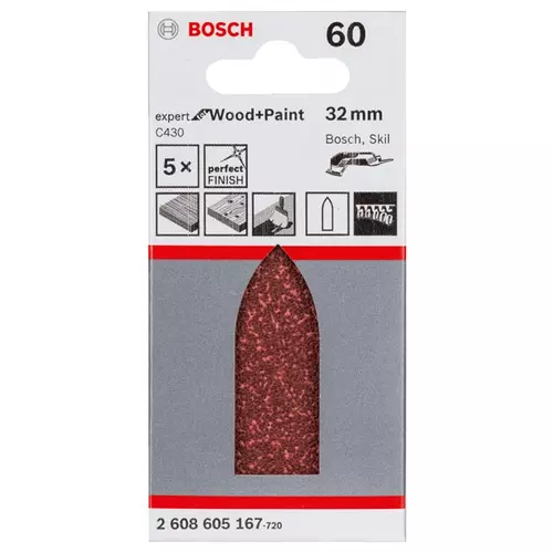 BOSCH Brúsny list C430, 5-kusové balenie (3)