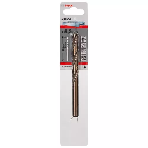 BOSCH Vrtáky do kovov HSS-Co, DIN 338