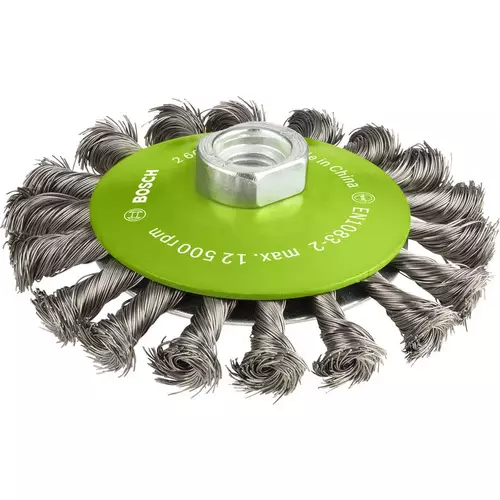 BOSCH Skosená kefa PRO Stainless Steel heavy, 115 x 0,35 mm, závit