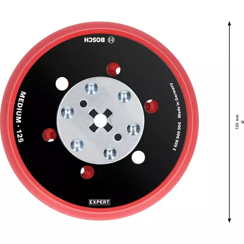 BOSCH Univerzálna brúsna podložka EXPERT Multihole, 125 mm, stredne tvrdá (5)