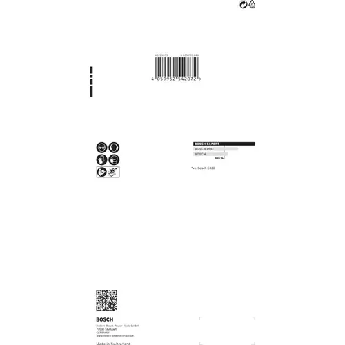 BOSCH Brúsny papier EXPERT C470 so 14 otvormi pre orbitálne brúsky 115 x 280 mm, zrnitosť 320, 10 ks (6)