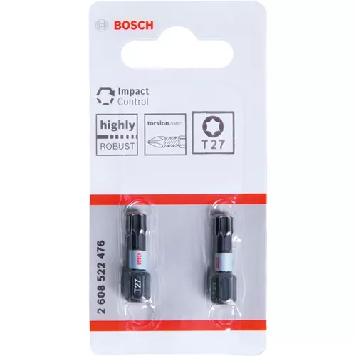 BOSCH Bit PRO Torx Impact, T27, 25 mm, 2 ks (16)