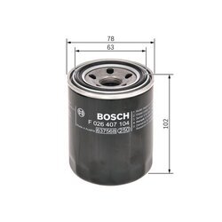 Olejový filter BOSCH F 026 407 104 - obr. 4