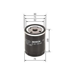 Olejový filter BOSCH 0 451 103 342 - obr. 4