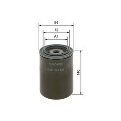 Olejový filter BOSCH 0 451 103 346 - obr. 4