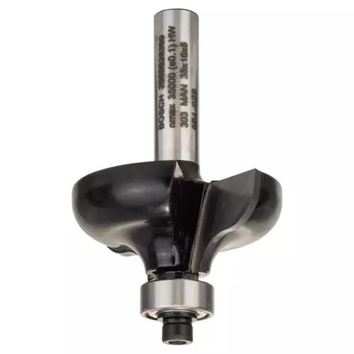 BOSCH Fréza na vytváranie hrán F, 8 mm, r1 = 6,35 mm, d = 38 mm, l = 15,7 mm, g = 57 mm