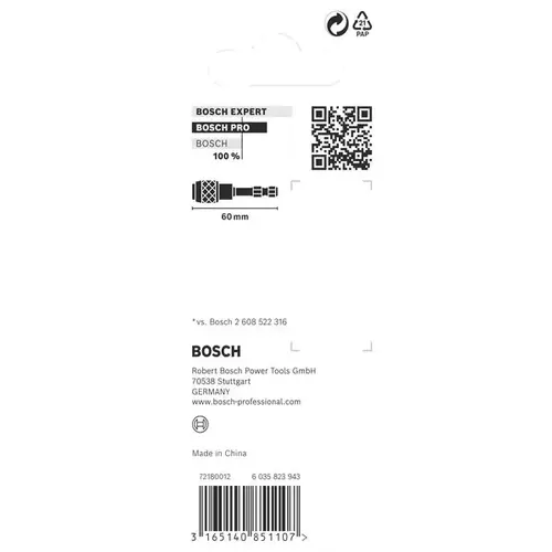 BOSCH Držiak nadstavcov PRO Quick Change Impact, 60 mm (6)
