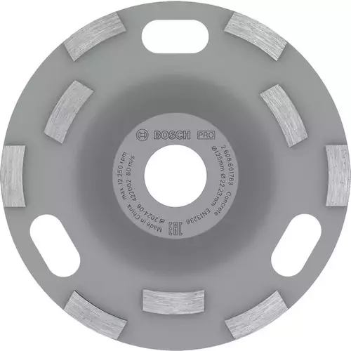 BOSCH Brúsna hlava PRO Concrete, 50 x 125 mm, 22,23 mm (4)