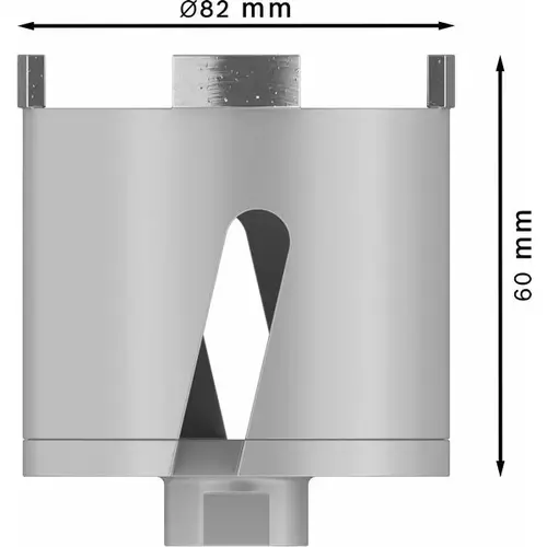 BOSCH Vŕtacia korunka na rezanie zásuviek PRO Socket Core Cutter dry, 82 x 60 mm, závit M16 (4)