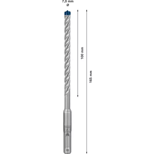 BOSCH Príklepový vrták EXPERT SDS plus-7X, 7 × 100 × 165 mm