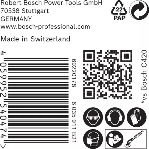 BOSCH Brúsny papier EXPERT M480 pre brúsky na sadrokartón, 225 mm, zrnitosť 120, 25 ks (6)