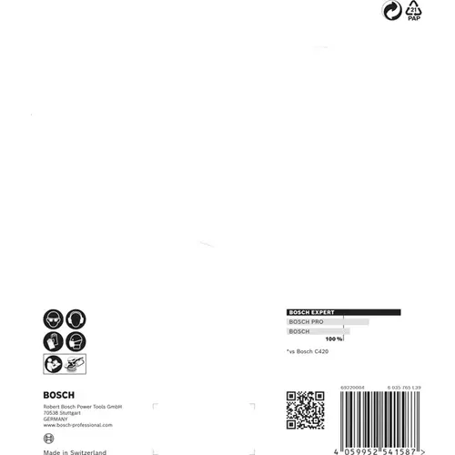 BOSCH Brúsny papier EXPERT C470 so 6 otvormi pre excentrické brúsky, 150 mm, zrnitosť 320, 5 ks (6)