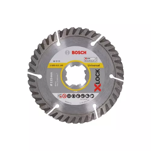 BOSCH X-LOCK Standard for Universal 115 × 22,23 × 1,6 × 10, 2 ks (3)