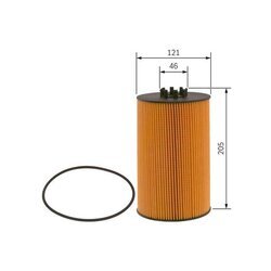 Olejový filter BOSCH F 026 407 051 - obr. 4