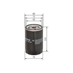 Olejový filter BOSCH 0 451 103 258 - obr. 4