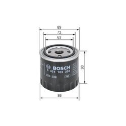 Olejový filter BOSCH 0 451 103 353 - obr. 4