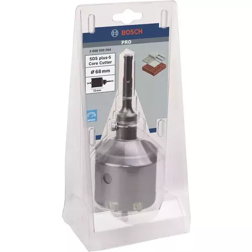 BOSCH Sada vŕtacích koruniek PRO SDS plus-5 Core Cutter, 68 × 54 × 72 mm, 3 ks (3)
