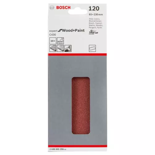 BOSCH Brúsny list C430, 10-kusové balenie (3)