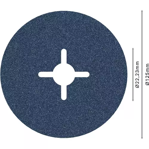 BOSCH Fíbrový kotúč PRO R574, 125 mm, G100 (3)