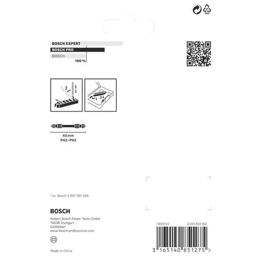 BOSCH Obojstranné bity PRO Impact s Pick and Click balením, PH2, 65 mm, 8 ks (5)